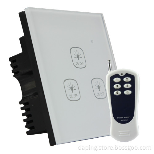 3 Gang wall switch with touch function power switch with led indicator light